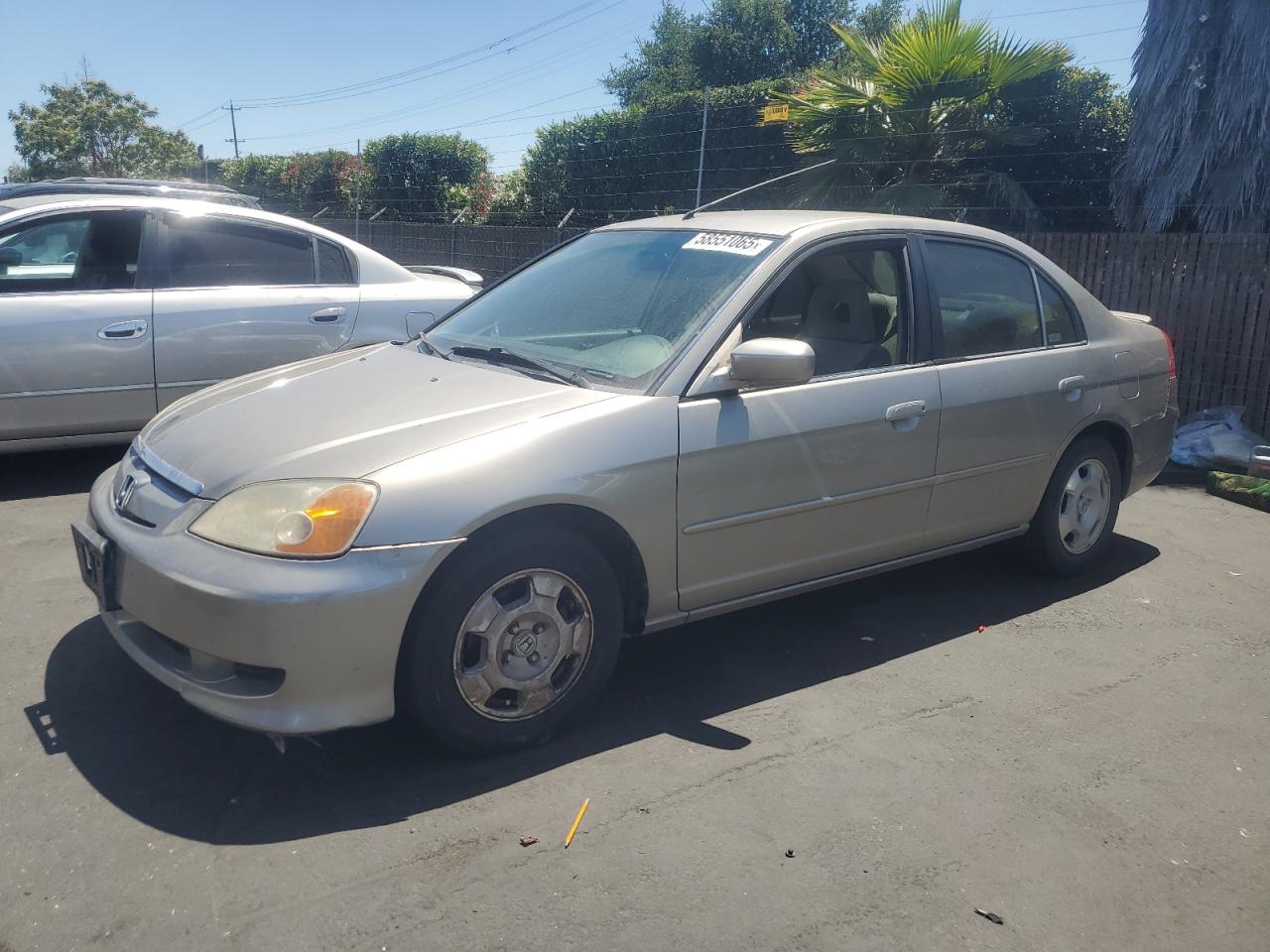 2003 Honda Civic Hybrid na sprzedaż w San Martin, CA - Vandalism