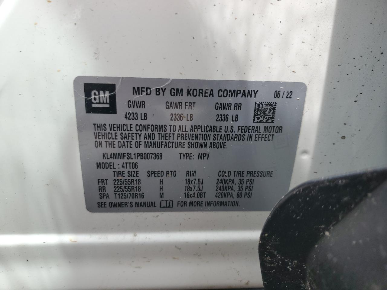 2023 Buick Encore Gx Essence VIN: KL4MMFSL1PB007368 Lot: 64500315