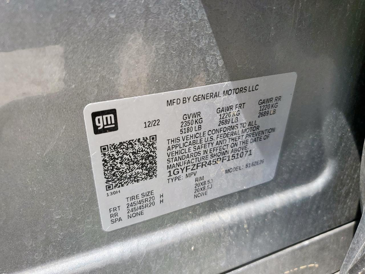 2023 Cadillac Xt4 Sport VIN: 1GYFZFR45PF151071 Lot: 57145525