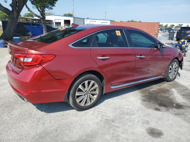 HYUNDAI SONATA 2015 Красный