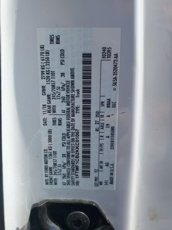 1FTMF1CB2KKC01067 FORD All Models 2019