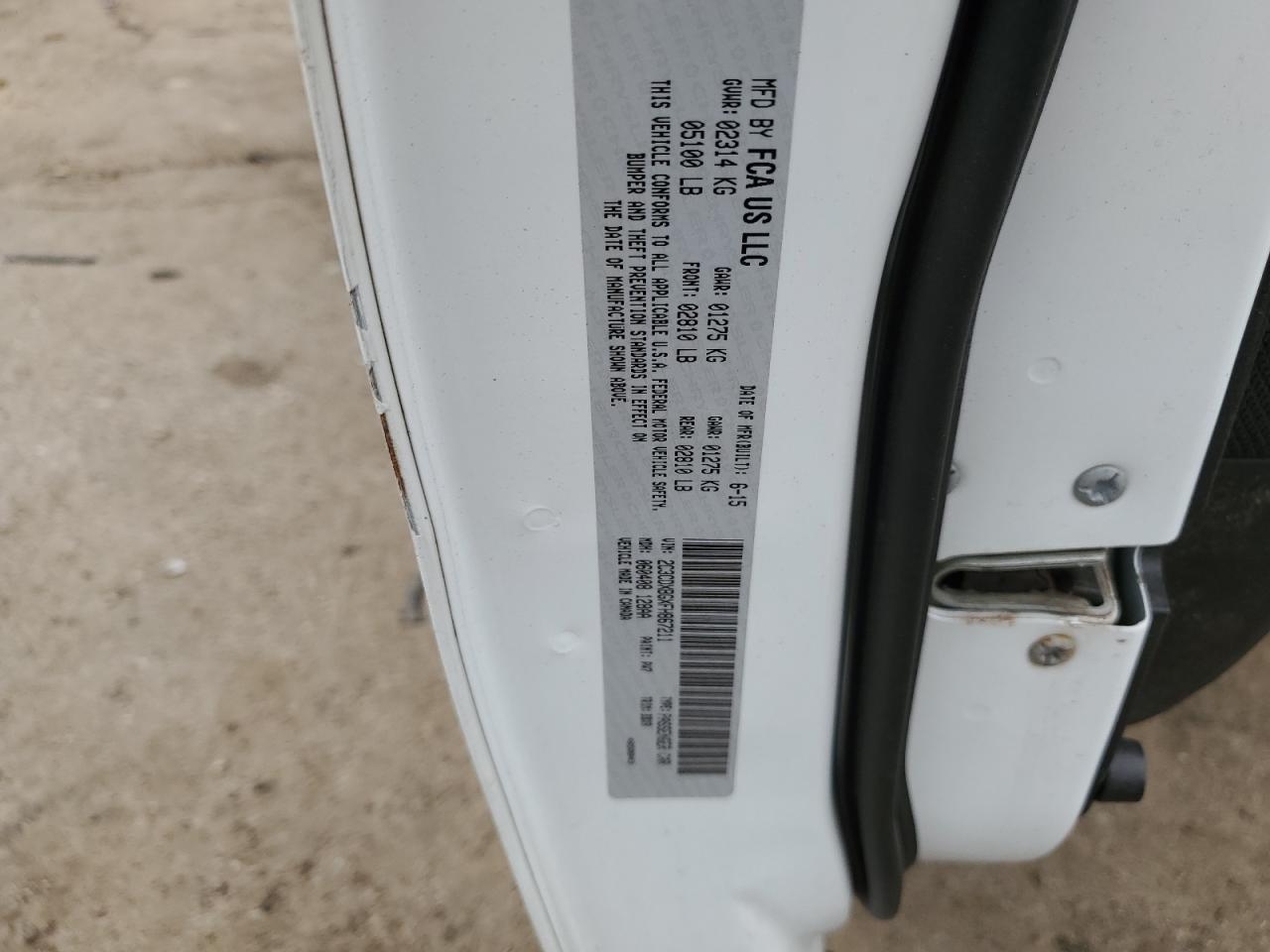 2015 Dodge Charger Se VIN: 2C3CDXBGXFH867211 Lot: 56847345
