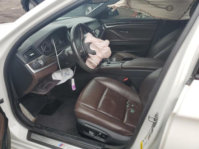  BMW 5 SERIES 2015 White