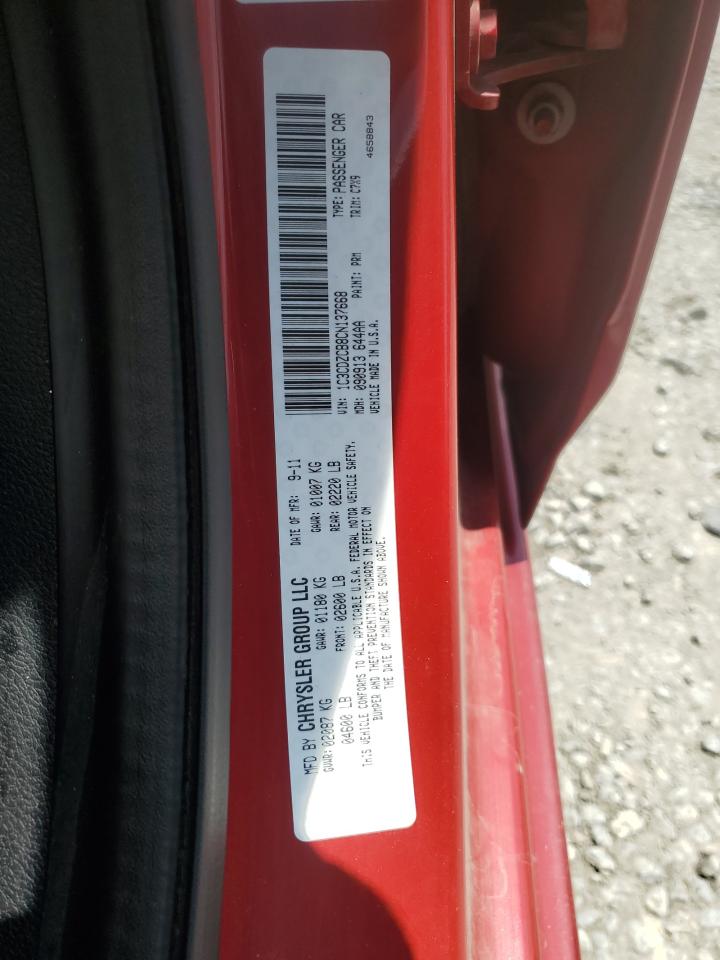 2012 Dodge Avenger Sxt VIN: 1C3CDZCB8CN137668 Lot: 56501495