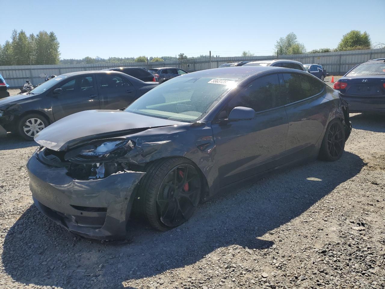 2018 Tesla Model 3 للبيع في Arlington، WA - Front End