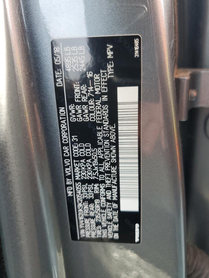 2019 Volvo Xc40 T5 Momentum VIN: YV4162UK9K2054055 Lot: 58928635