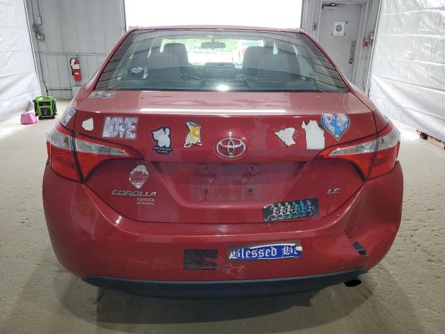Седаны TOYOTA COROLLA 2016 Красный