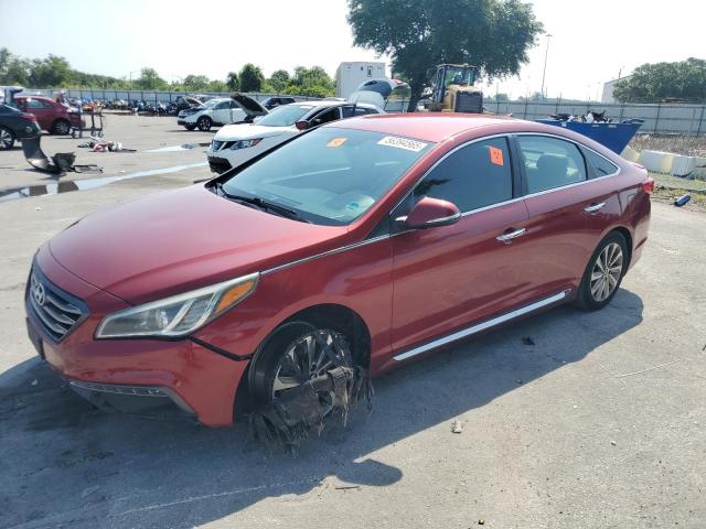  HYUNDAI SONATA 2015 Красный