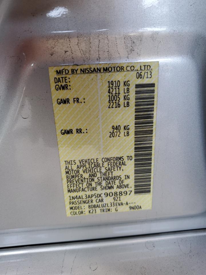 2013 Nissan Altima 2.5 VIN: 1N4AL3AP5DC908897 Lot: 56326915
