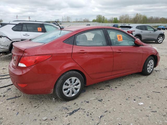  HYUNDAI ACCENT 2017 Czerwony