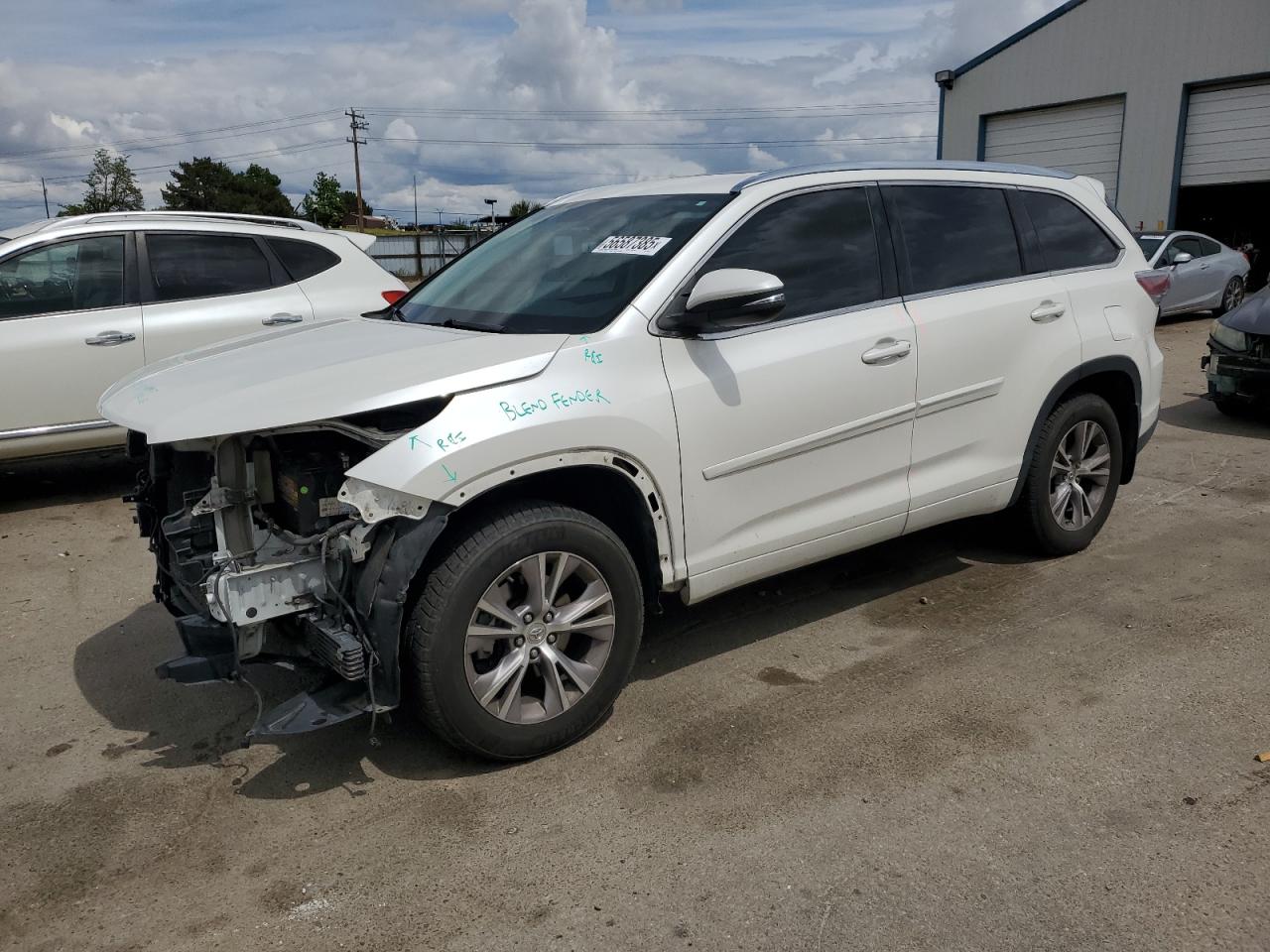 2014 Toyota Highlander Xle VIN: 5TDJKRFHXES065877 Lot: 56587385
