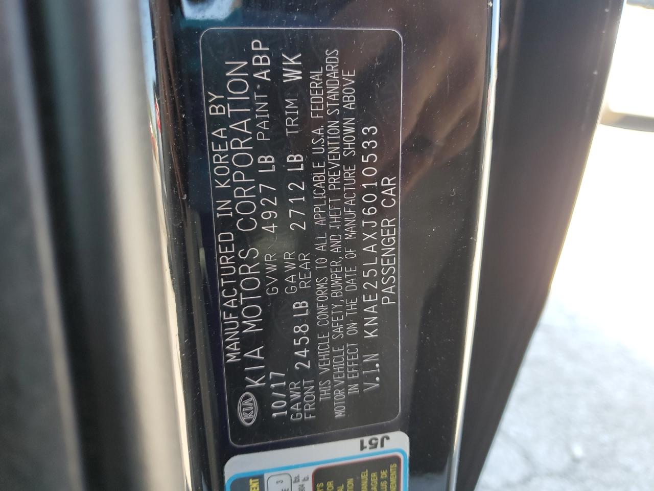 2018 Kia Stinger Premium VIN: KNAE25LAXJ6010533 Lot: 58094855