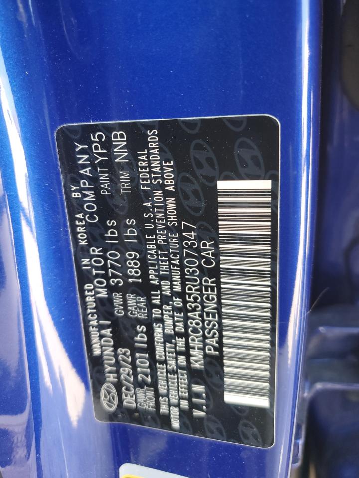 2024 Hyundai Venue Sel VIN: KMHRC8A35RU307347 Lot: 56426685