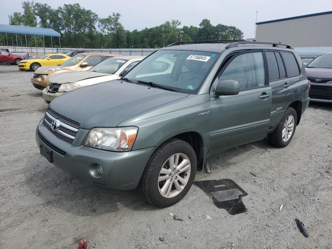 2007 Toyota Highlander Hybrid на продаже в Spartanburg, SC - Rear End