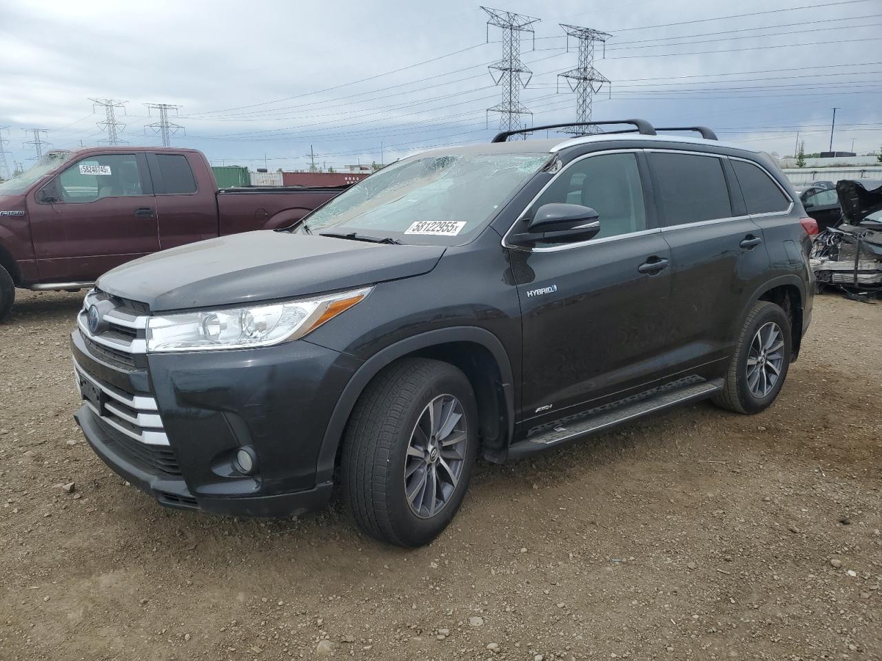 2017 Toyota Highlander Hybrid იყიდება Elgin-ში, IL - Front End
