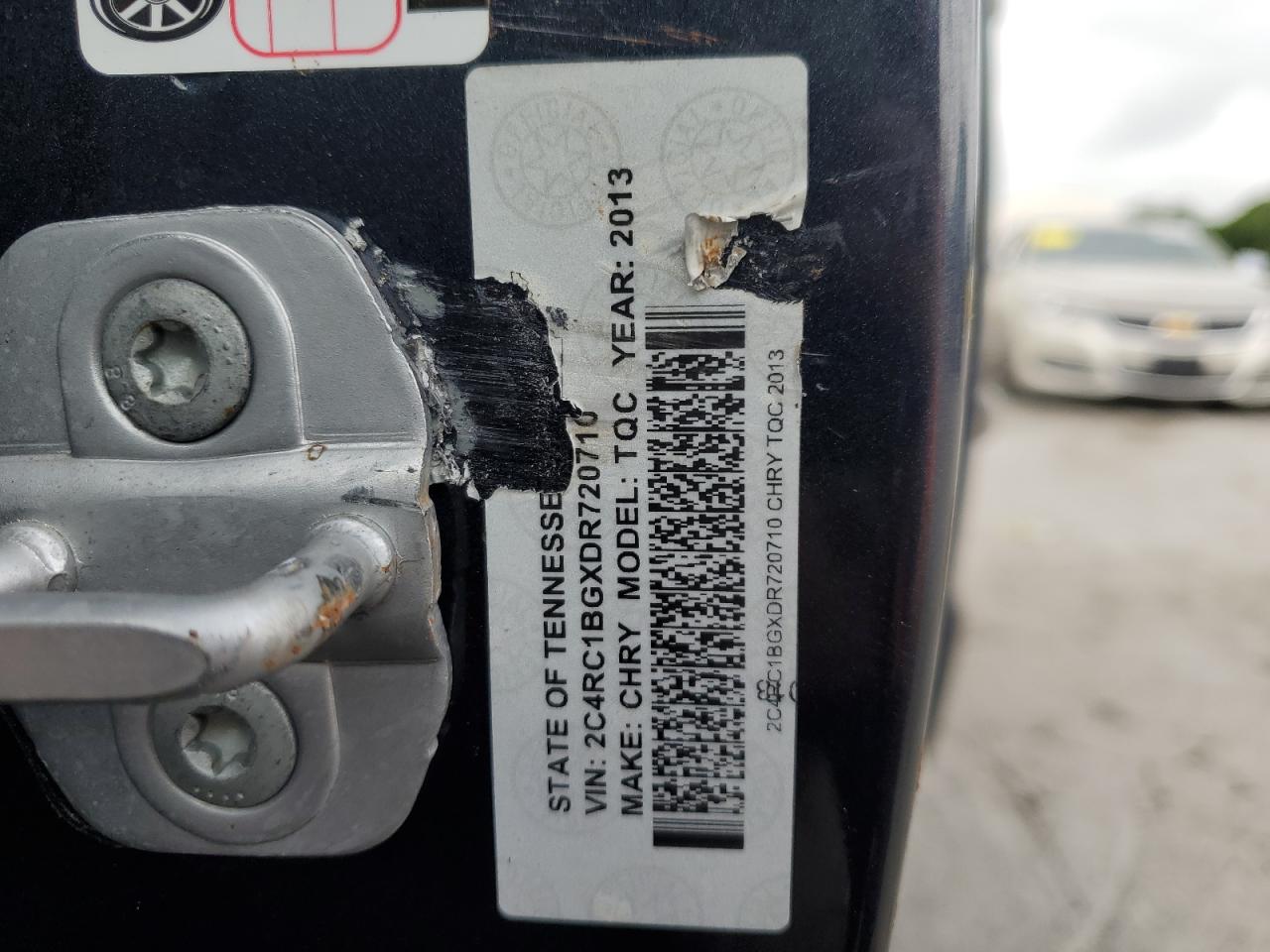 2013 Chrysler Town & Country Touring VIN: 2C4RC1BGXDR720710 Lot: 58555295