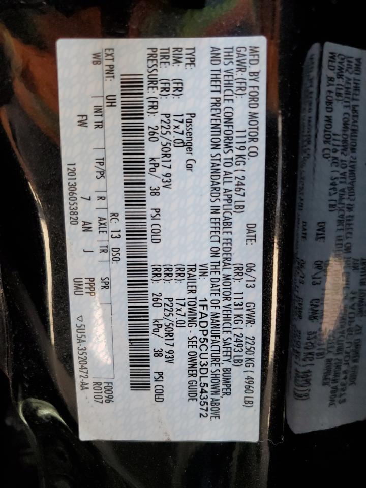 2013 Ford C-Max Premium VIN: 1FADP5CU3DL543572 Lot: 57178865
