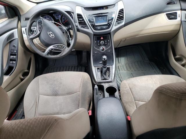  HYUNDAI ELANTRA 2014 Czerwony