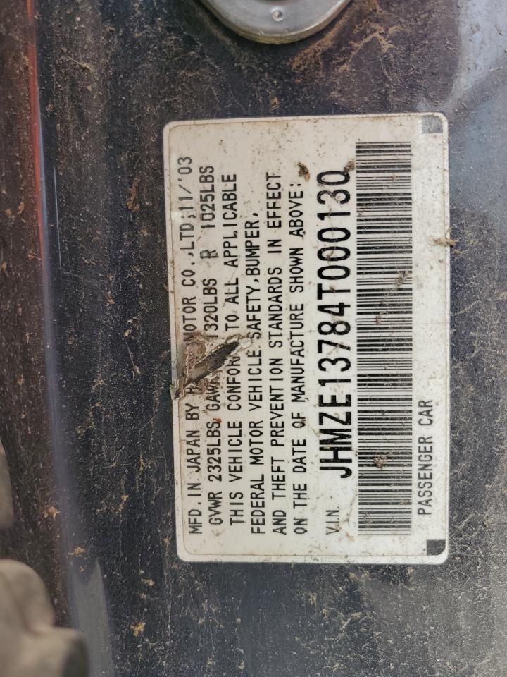 2004 Honda Insight VIN: JHMZE13784T000130 Lot: 55723265