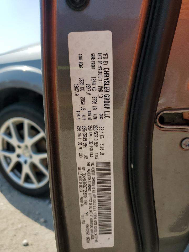 2013 Dodge Journey Sxt VIN: 3C4PDCBG9DT659167 Lot: 57175835