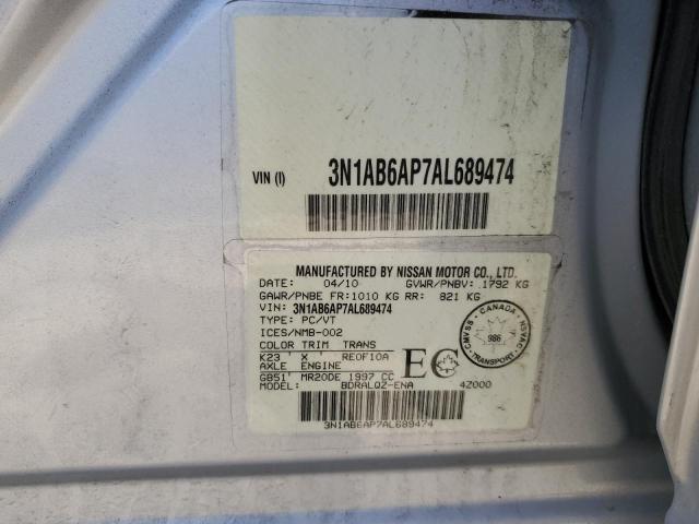 2010 NISSAN SENTRA 2.0