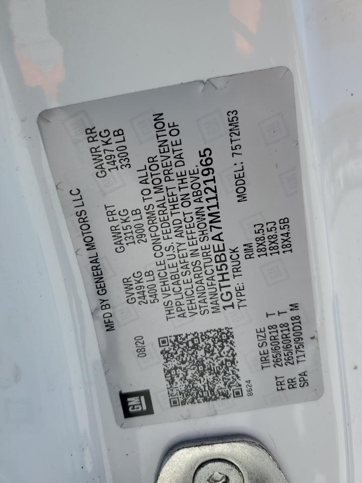 2021 GMC Canyon Elevation VIN: 1GTH5BEA7M1121965 Lot: 58124715