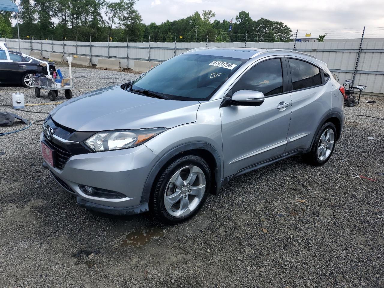 2017 Honda Hr-V Exl продається в Spartanburg, SC - Side