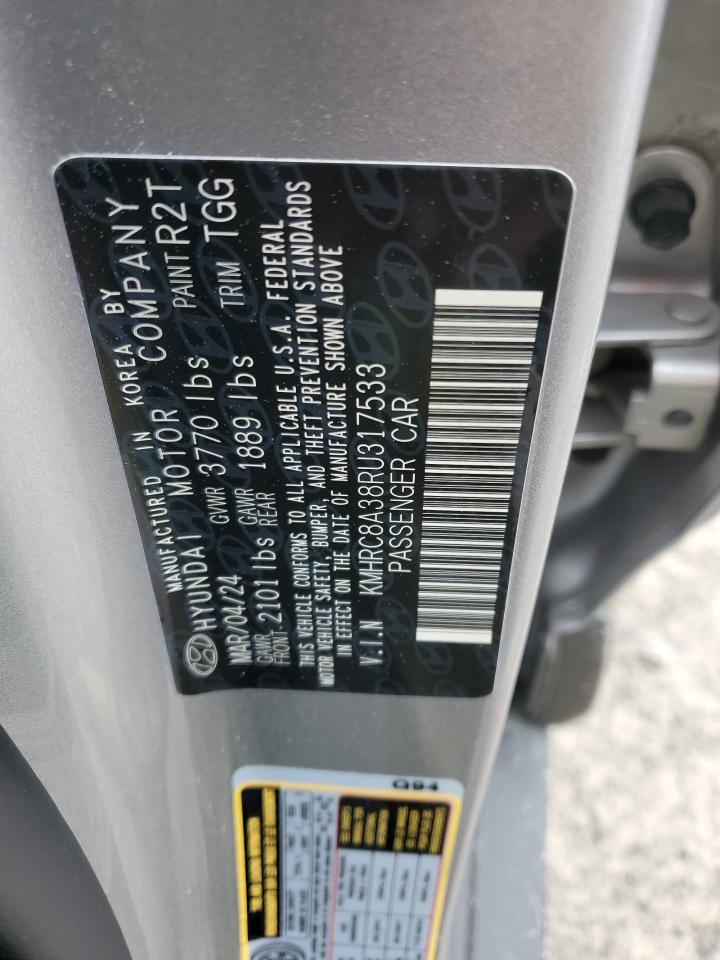 2024 Hyundai Venue Sel VIN: KMHRC8A38RU317533 Lot: 55969505