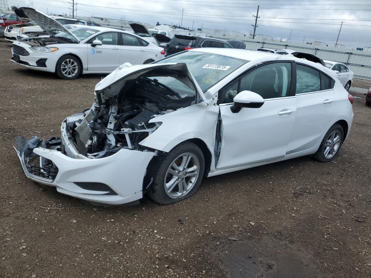 2017 Chevrolet Cruze Lt na sprzedaż w Elgin, IL - All Over