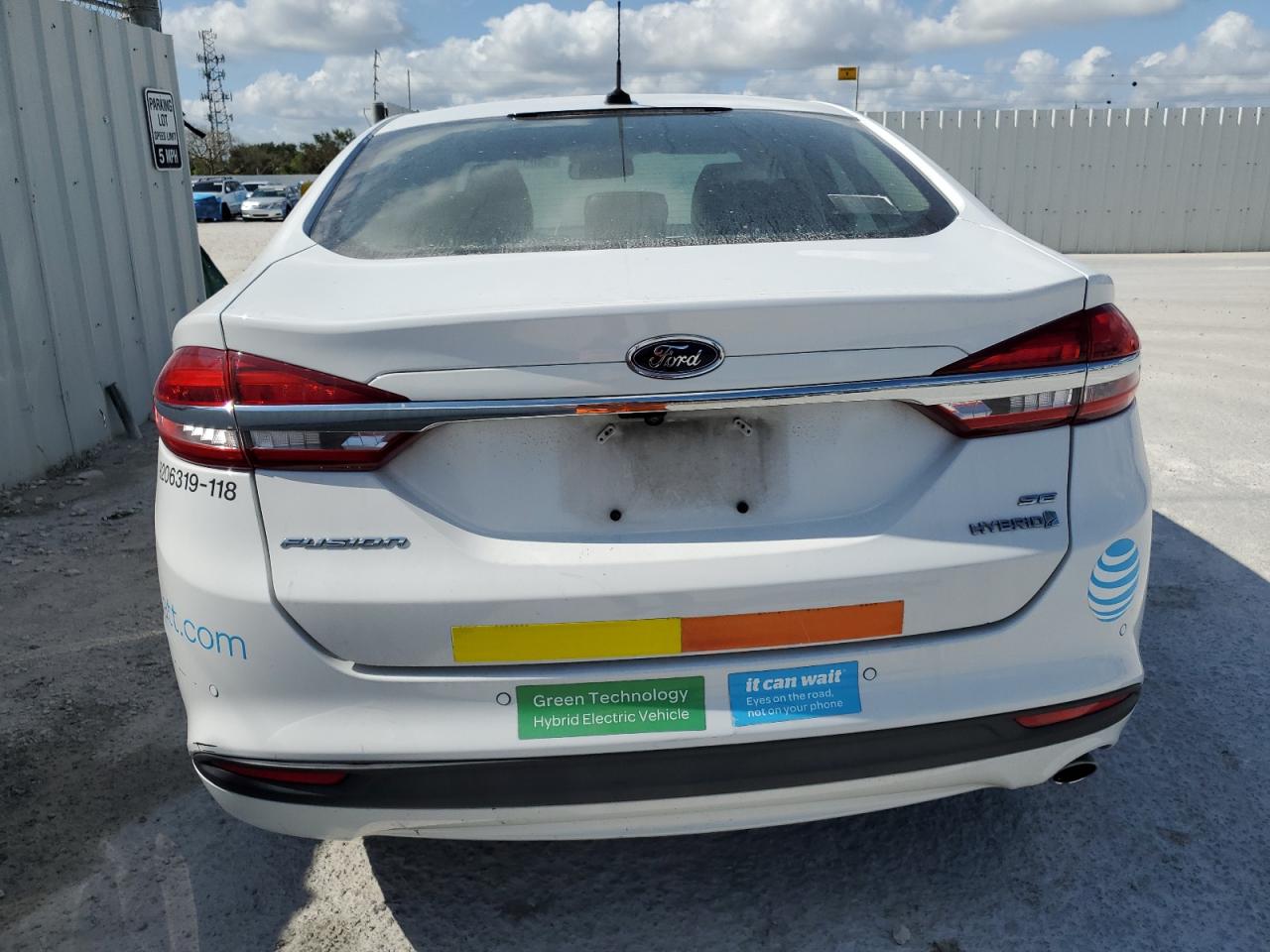 2018 Ford Fusion Se Hybrid VIN: 3FA6P0LU3JR278712 Lot: 54033855