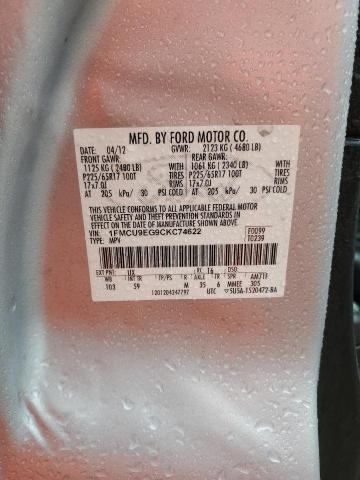 2012 FORD ESCAPE LIMITED  