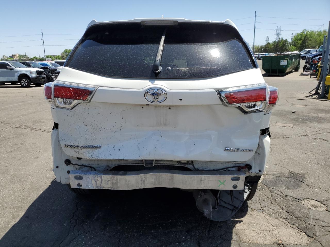 2016 Toyota Highlander Xle VIN: 5TDJKRFH0GS258574 Lot: 57103495