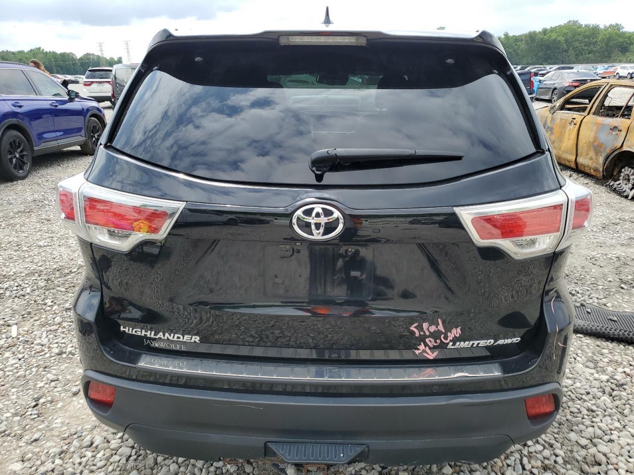 2014 Toyota Highlander Limited VIN: 5TDDKRFH8ES066118 Lot: 57166495
