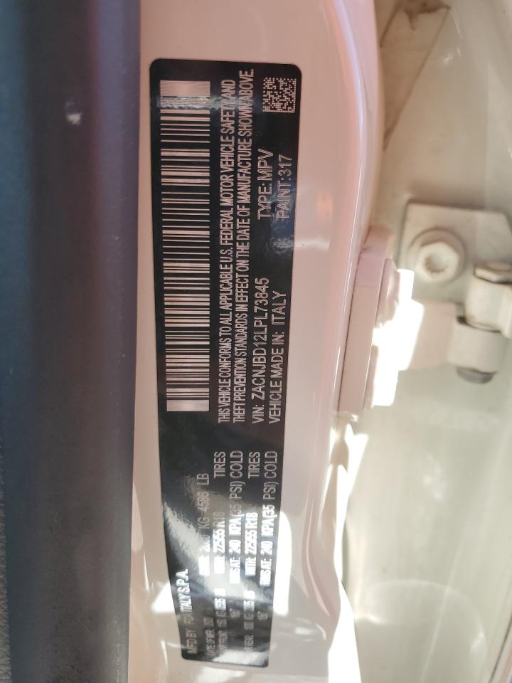 2020 Jeep Renegade Limited VIN: ZACNJBD12LPL73845 Lot: 58370595