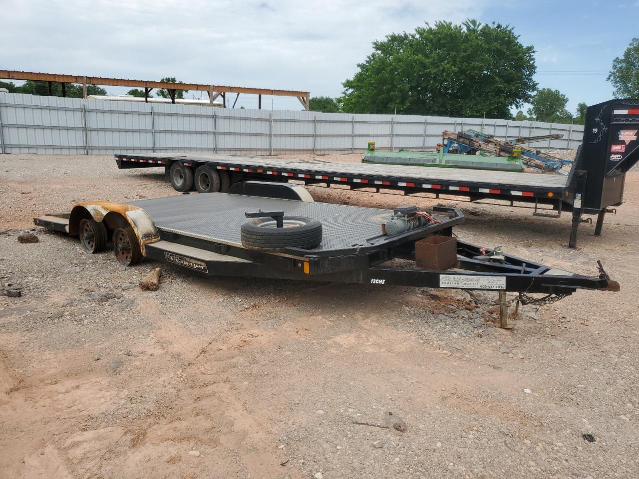 2015 Diamond C Equipment Trailer en Venta en Oklahoma City, OK - Burn