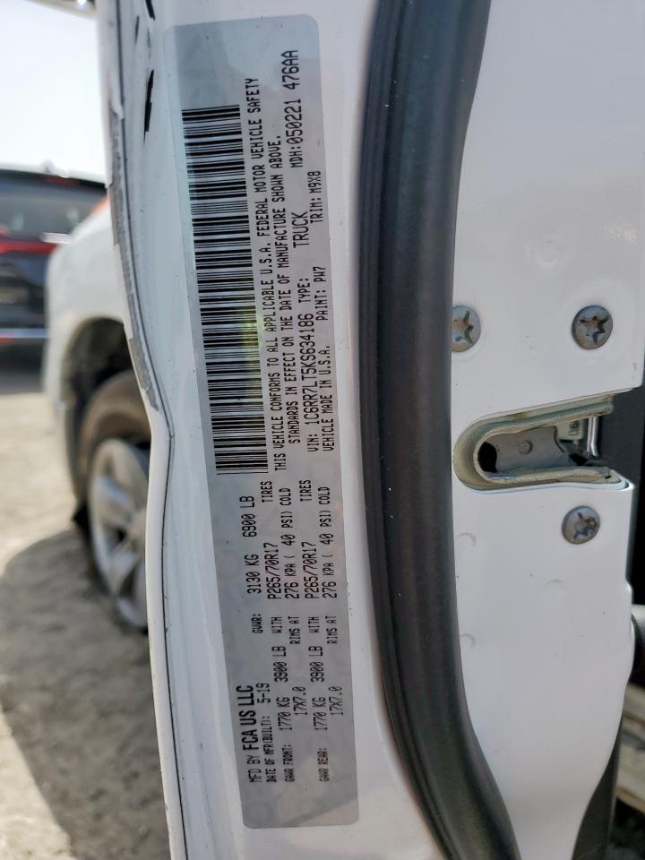 2019 Ram 1500 Classic Slt VIN: 1C6RR7LT5KS634186 Lot: 56382725