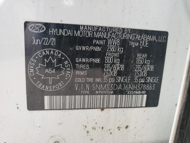2022 HYUNDAI SANTA FE SEL  