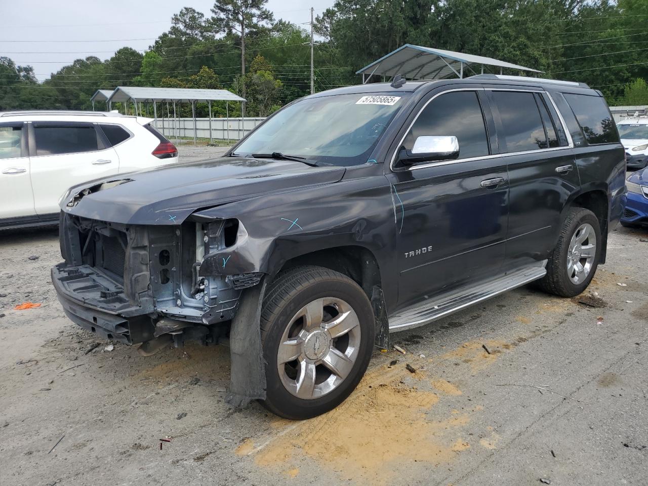 2015 Chevrolet Tahoe C1500 Ltz იყიდება Savannah-ში, GA - Front End