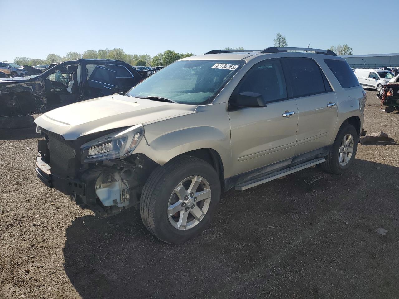 2015 Gmc Acadia Sle na sprzedaż w Davison, MI - Front End