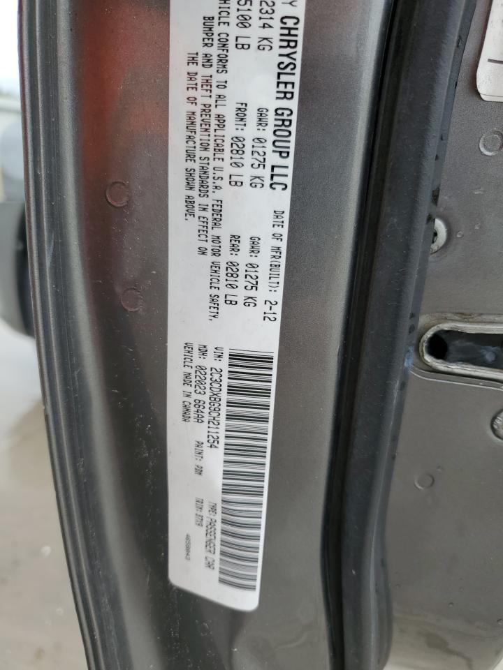 2012 Dodge Charger Se VIN: 2C3CDXBG9CH211254 Lot: 55517455