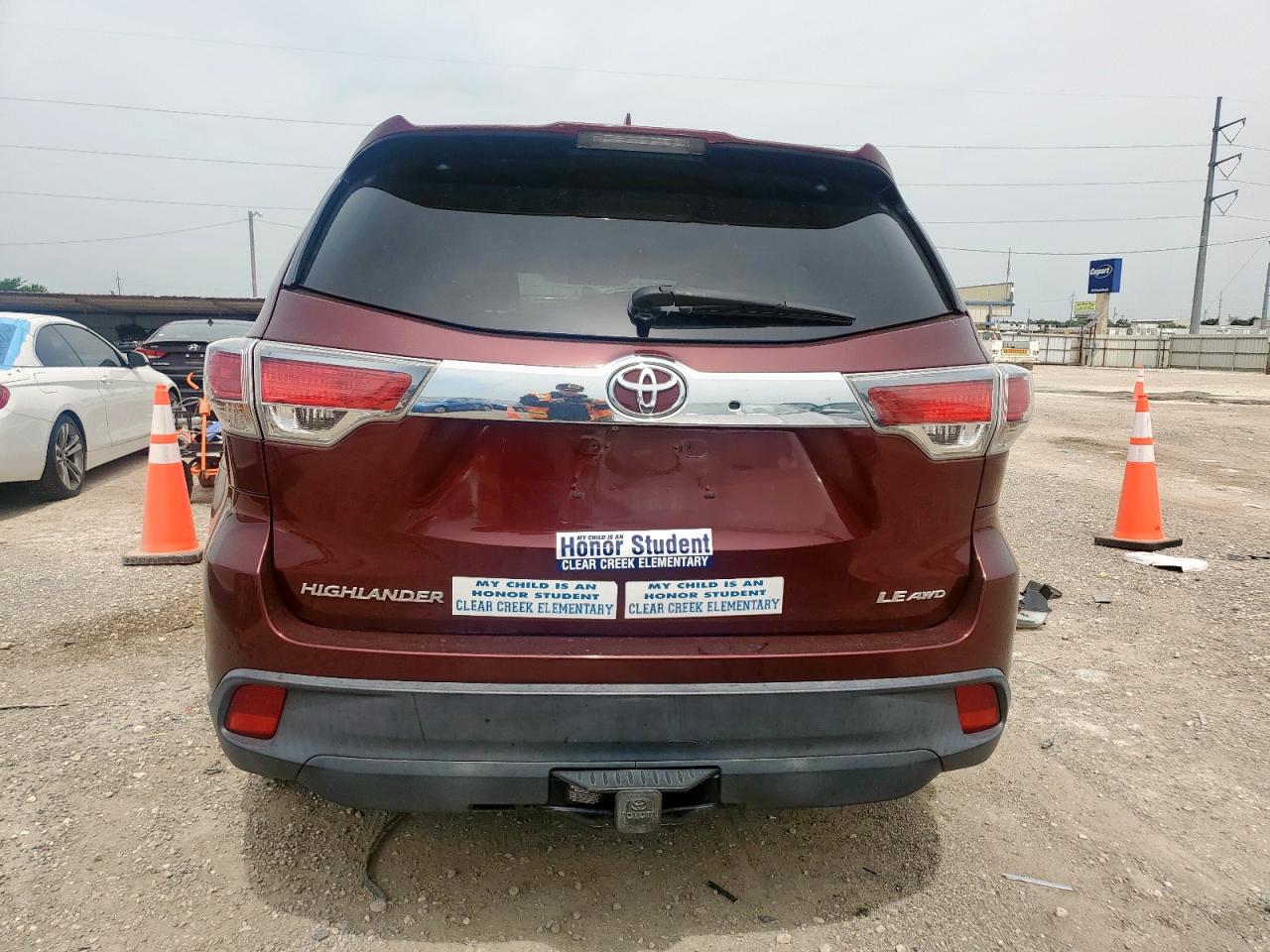 2015 Toyota Highlander Le VIN: 5TDBKRFH5FS150244 Lot: 56795895