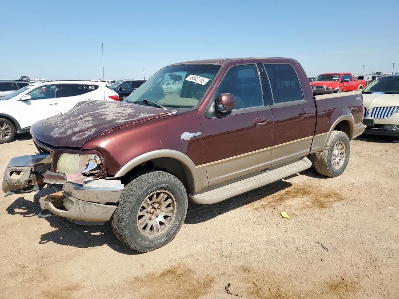 2002 Ford F150 Supercrew en Venta en Amarillo, TX - Front End