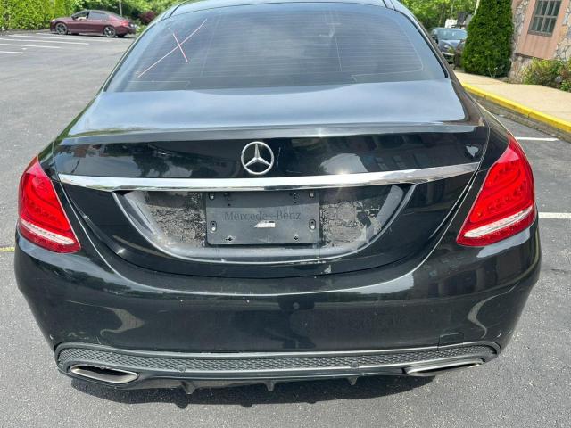 Седани MERCEDES-BENZ C-CLASS 2015 Чорний