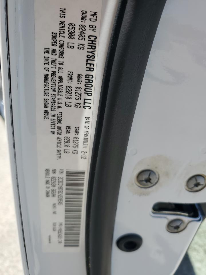 2012 Dodge Challenger R/T VIN: 2C3CDYBT6CH220545 Lot: 54896665