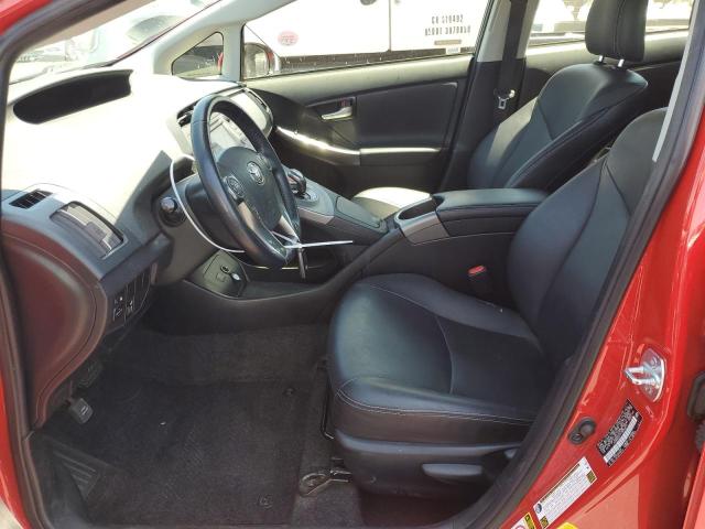  TOYOTA PRIUS 2015 Czerwony