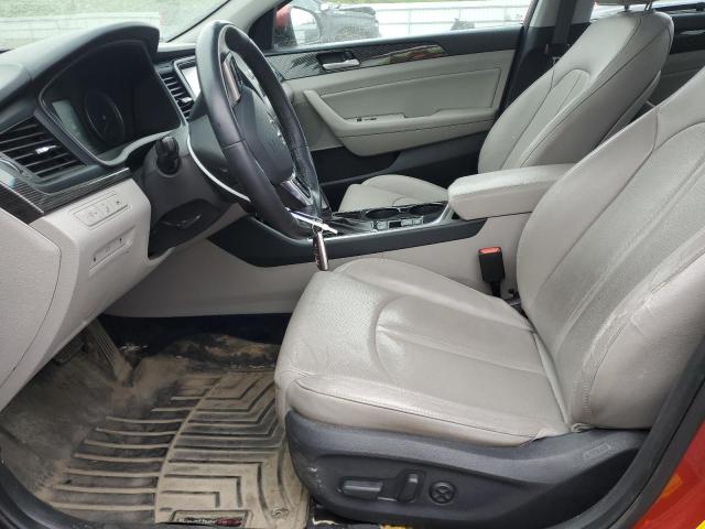  HYUNDAI SONATA 2018 Czerwony