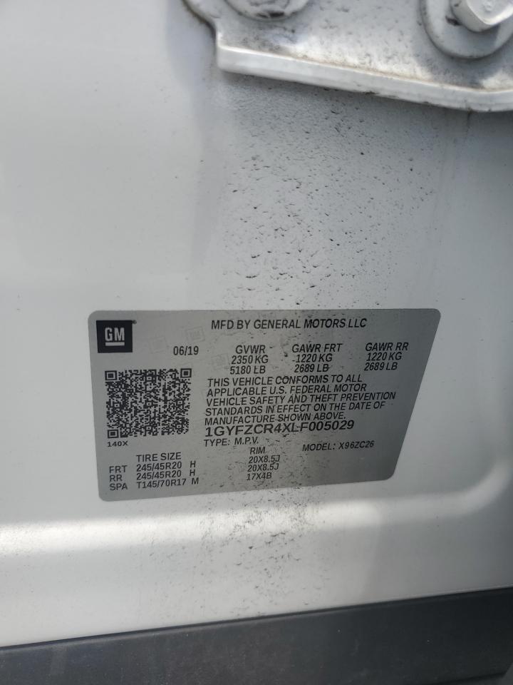 2020 Cadillac Xt4 Premium Luxury VIN: 1GYFZCR4XLF005029 Lot: 55274025