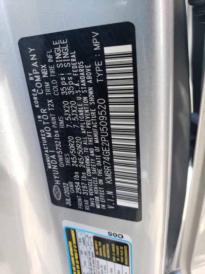 2023 Hyundai Palisade Calligraphy VIN: KM8R74GE2PU509520 Lot: 56901775
