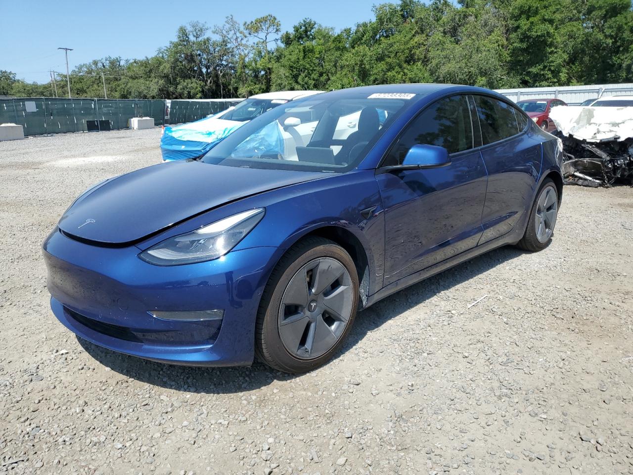 2021 Tesla Model 3 за продажба в Riverview, FL - Side