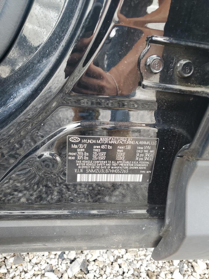 2017 Hyundai Santa Fe Sport VIN: 5NMZU3LB7HH052263 Lot: 57065895